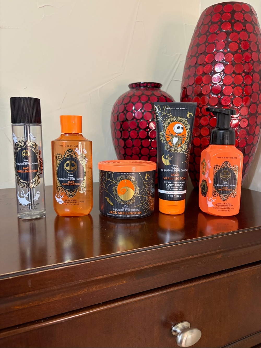 Bath & Body Works Jack Skellington 5 Piece Full Size Set NWT